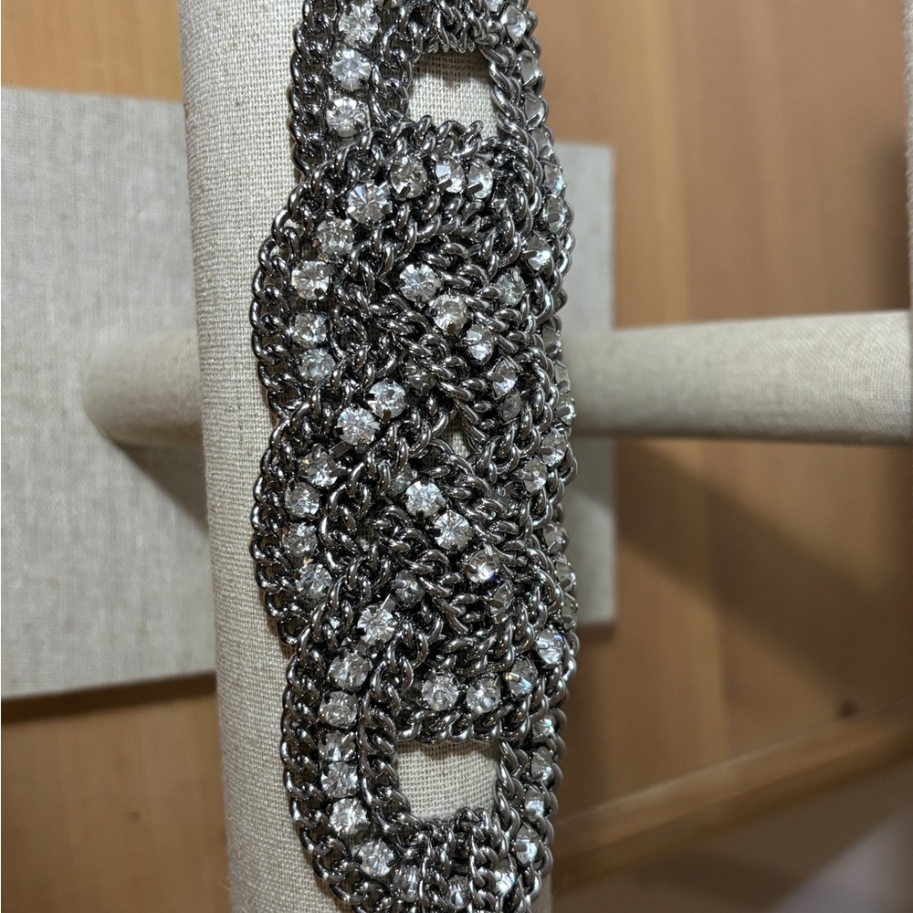 Stella & Dot Silver Crystal Bracelet